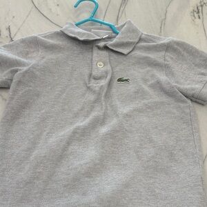 Lacoste Kids Polo Shirt in Light Gray